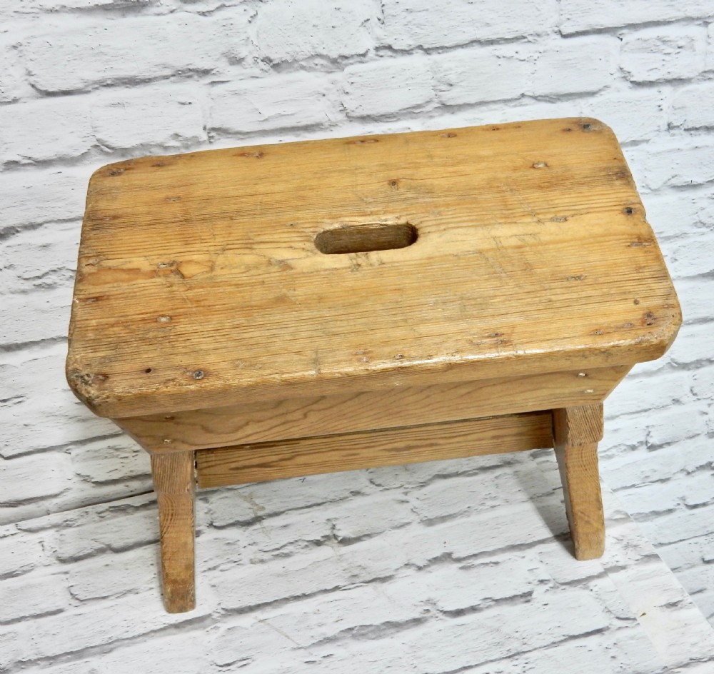 Antique Pine Stool View IV