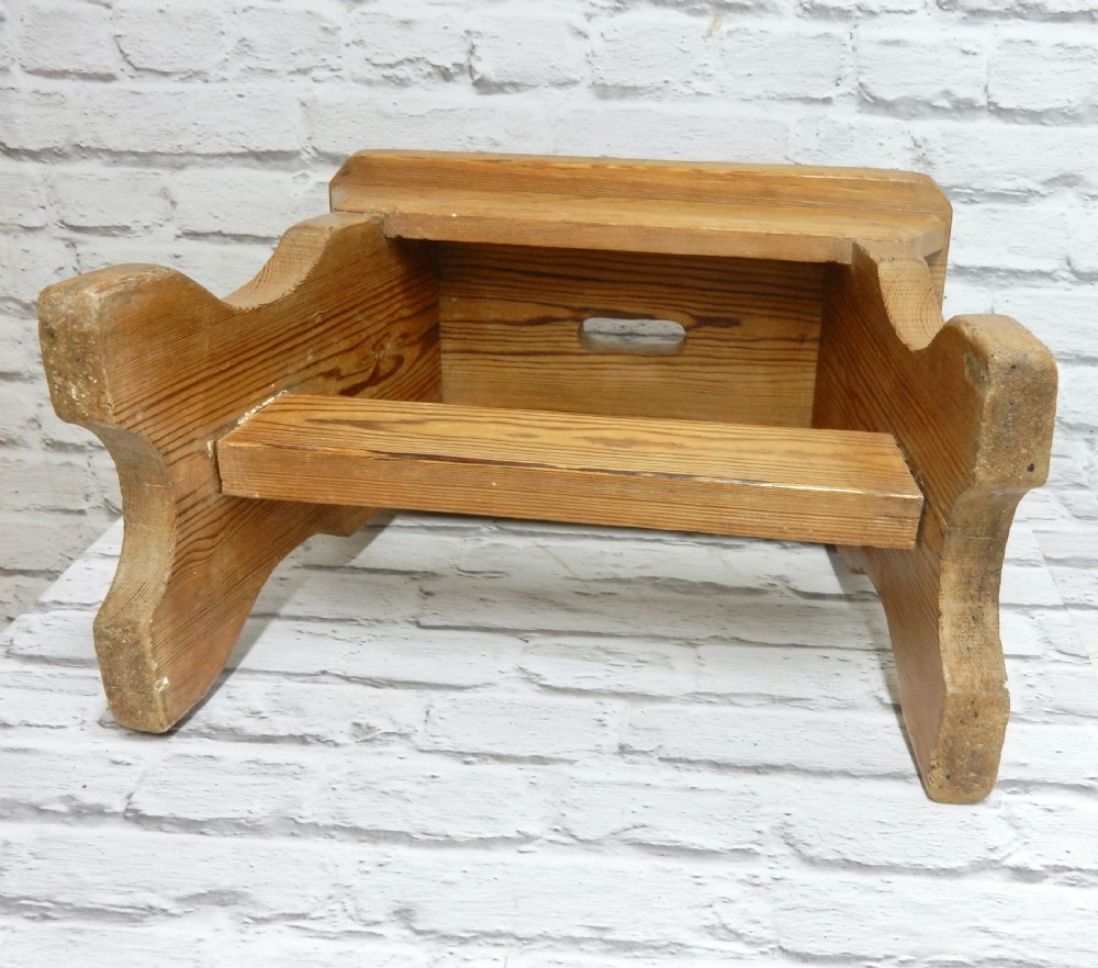 Antique Pine Stool View VI