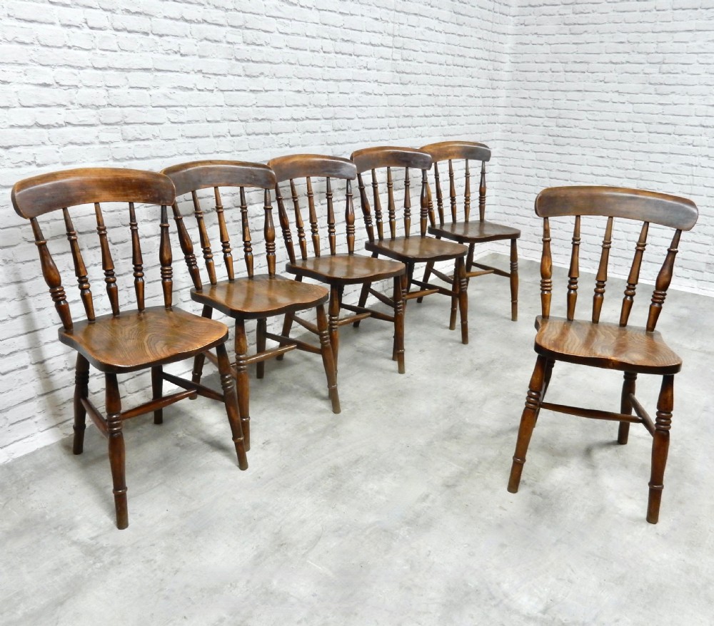 Set 6 Windsor Kitchen Chairs View III