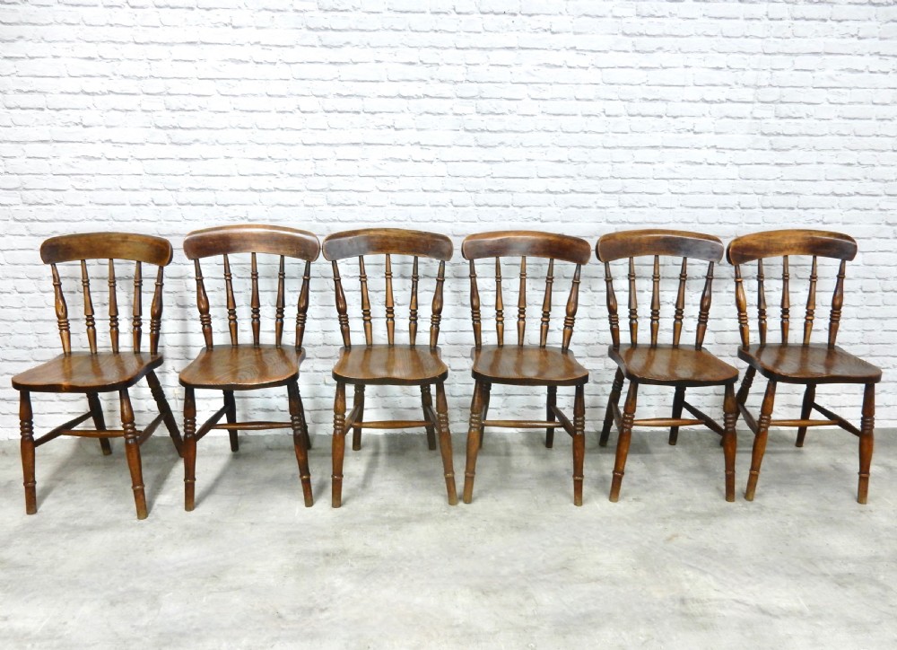 Set 6 Windsor Kitchen Chairs View V