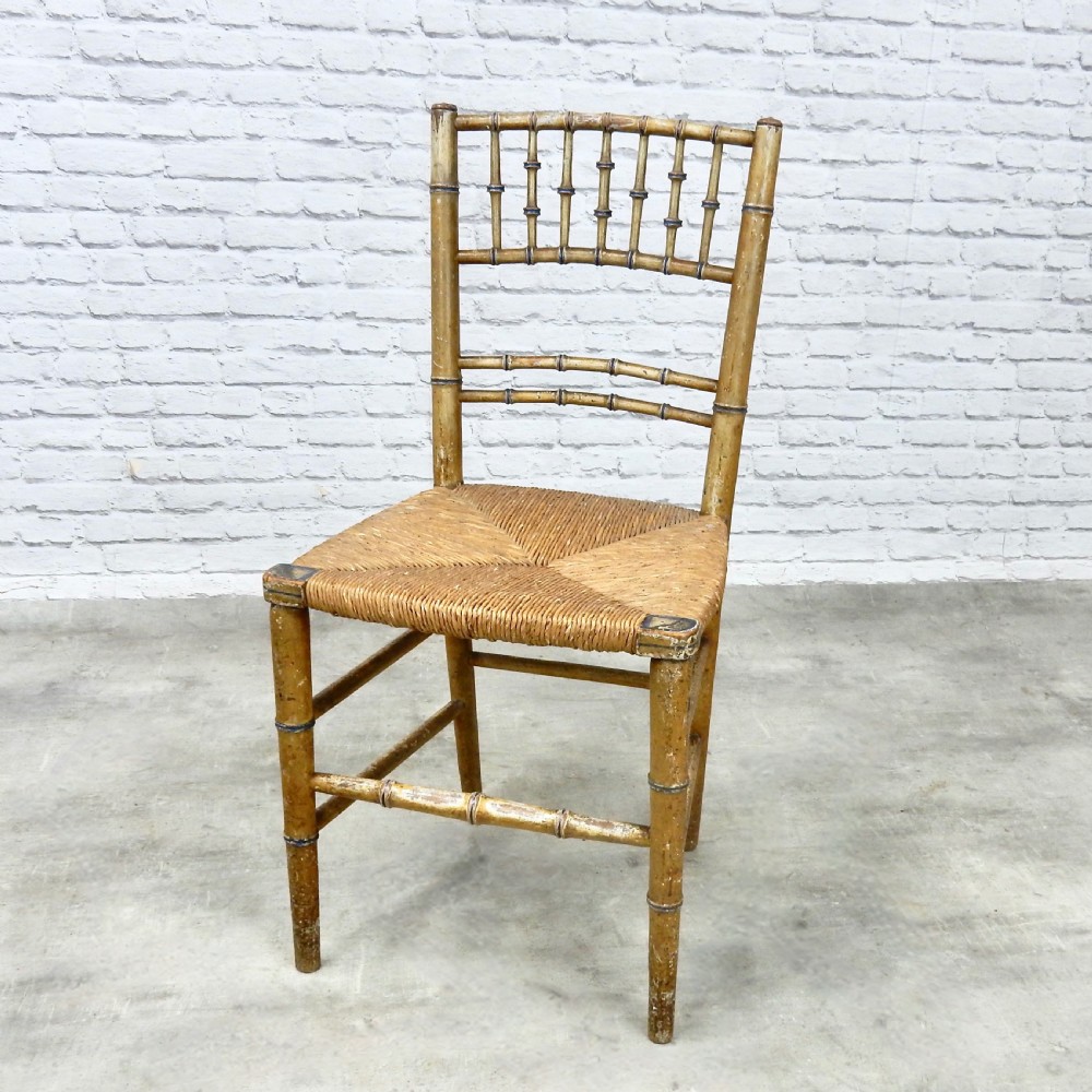 Regency Faux Bamboo Side Chair