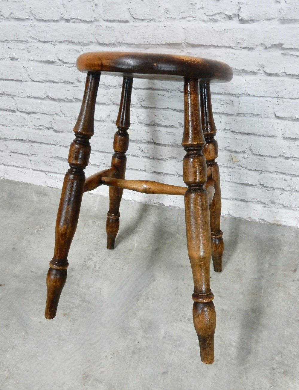 Victorian Round Top stool View II