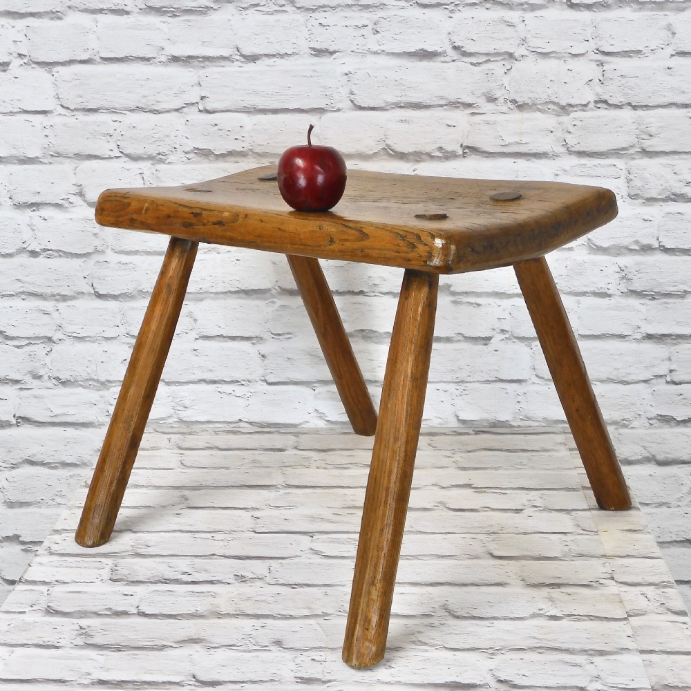 Elm Top Bench Stool View II