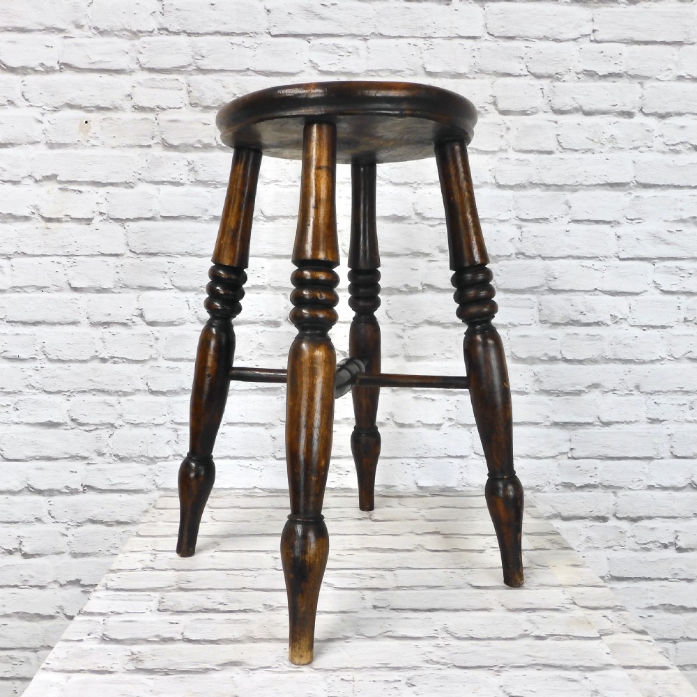 C19th Round Top stool