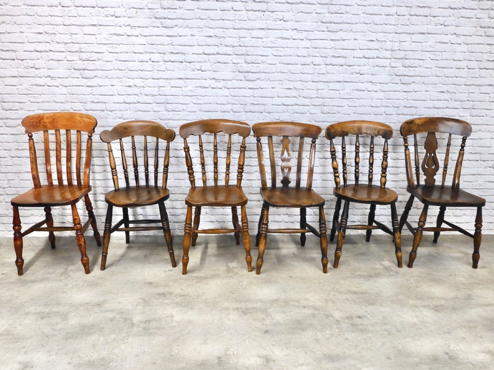 6x Windsor Kitchen Chairs View III
