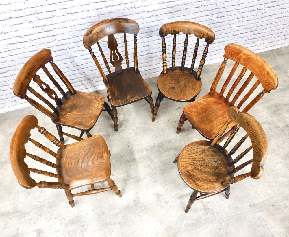 6x Windsor Kitchen Chairs View VI