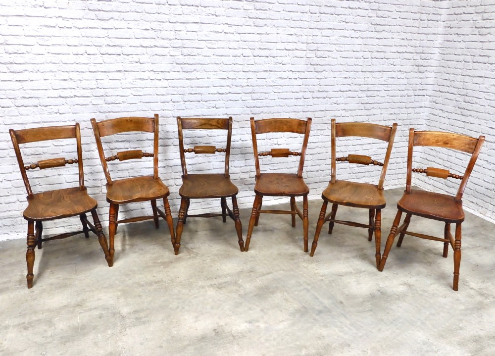Farmhouse Windsor Kitchen Chairs x8 View III