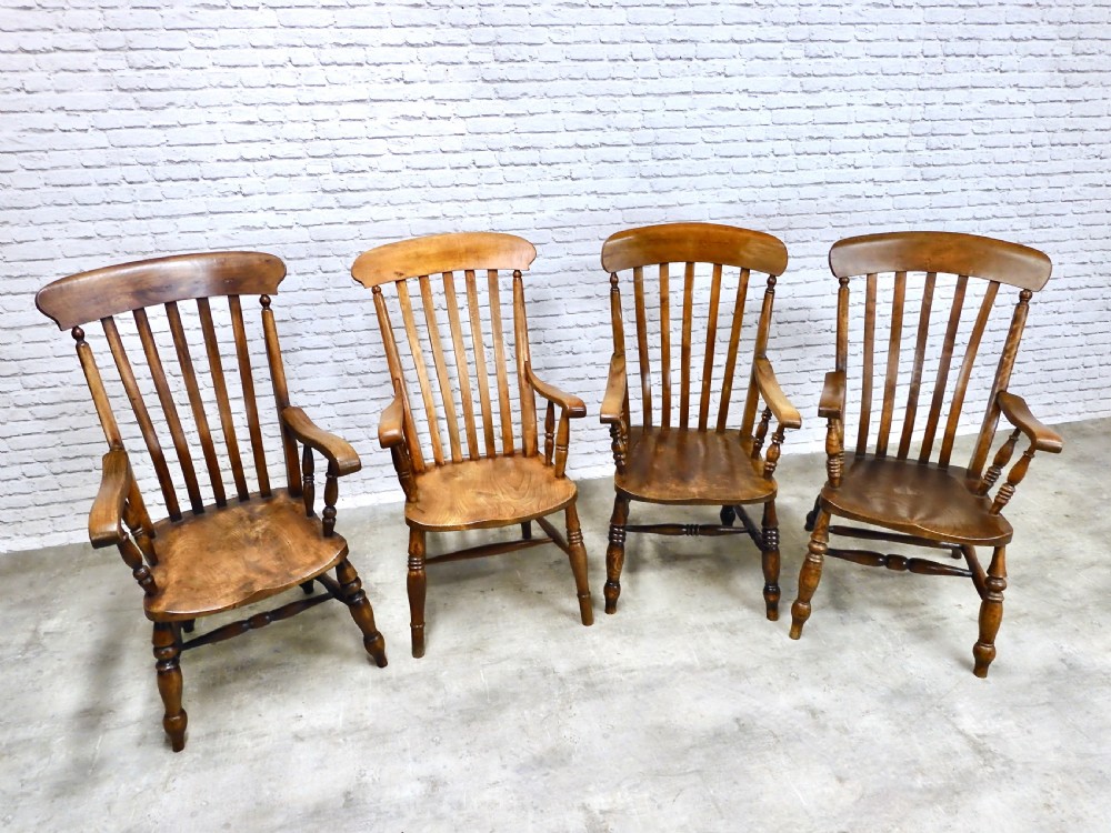 4x Windsor Lathback Armchairs View III