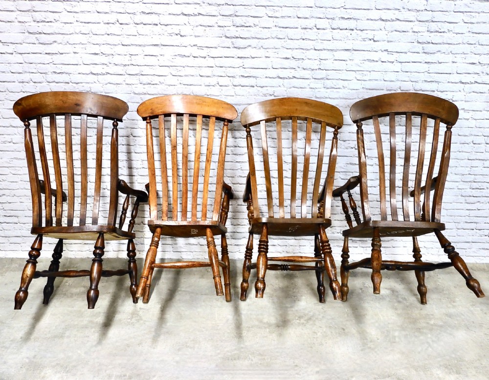 4x Windsor Lathback Armchairs View IV