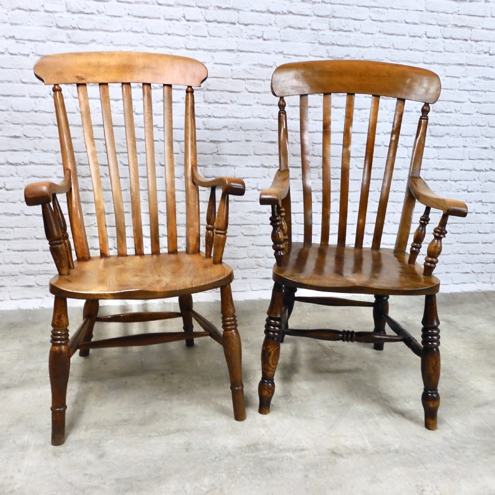 4x Windsor Lathback Armchairs View V