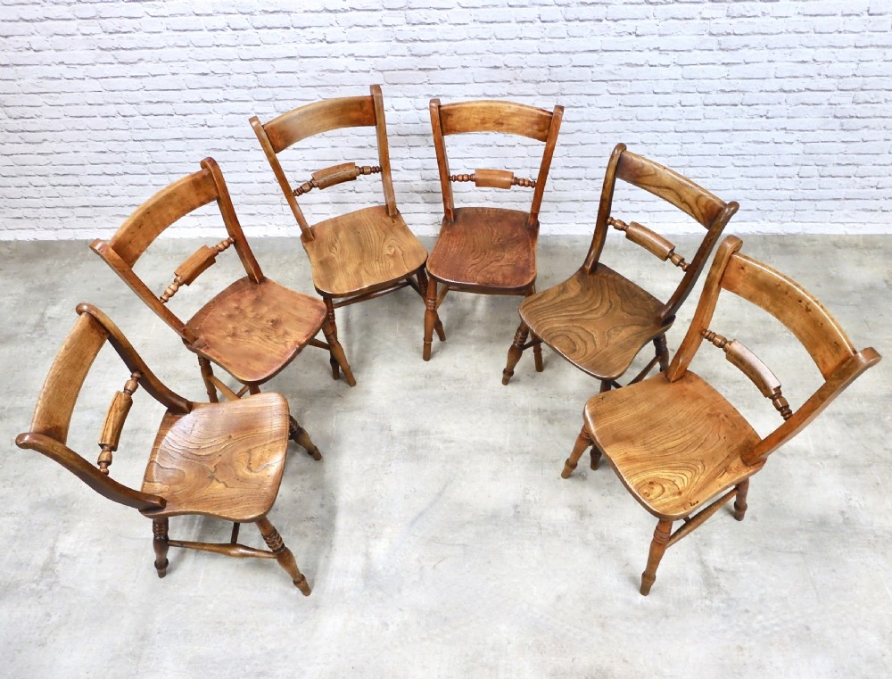 6x Windsor Kitchen Chairs View III
