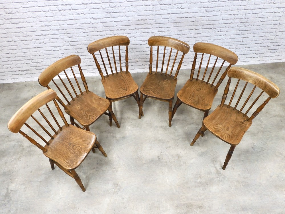 6x Windsor Kitchen Chairs View V