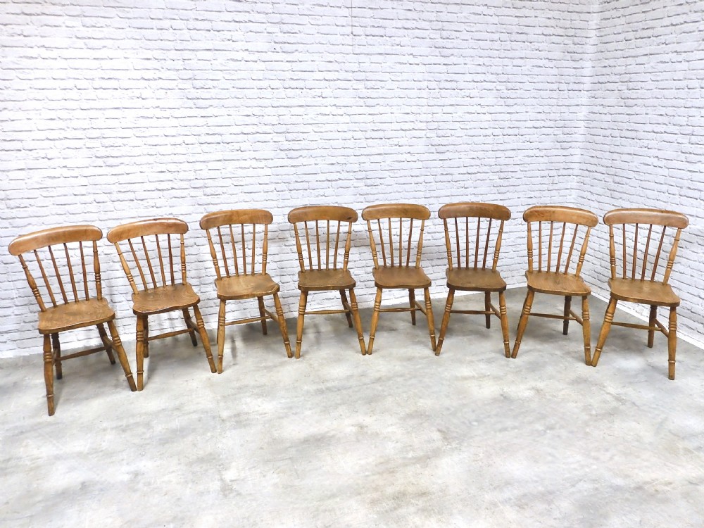Set 8 Windsor Kitchen Chairs View II