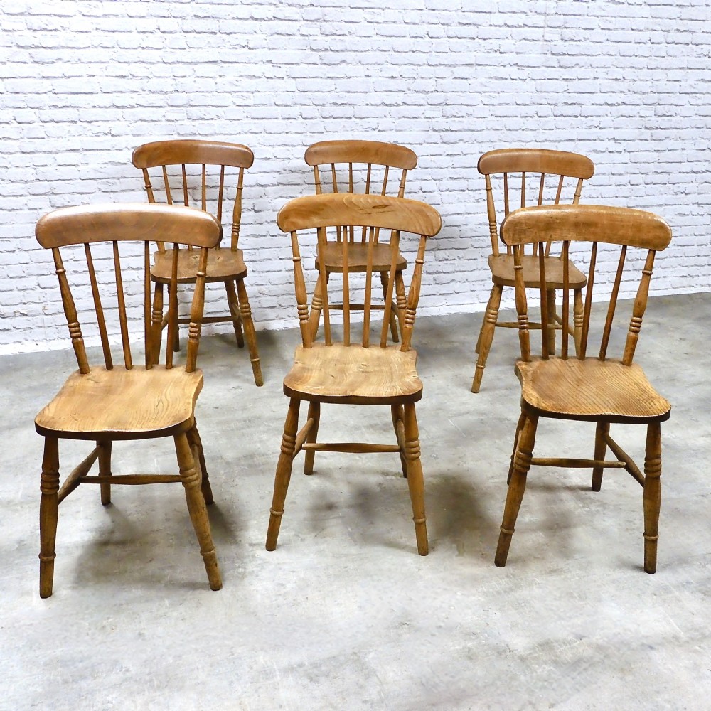 Set 6 Windsor Kitchen Chairs