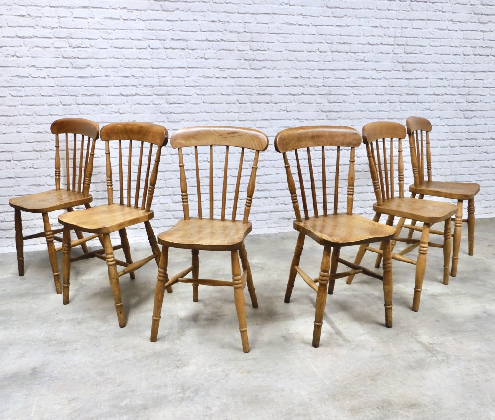 Set 6 Windsor Kitchen Chairs View II