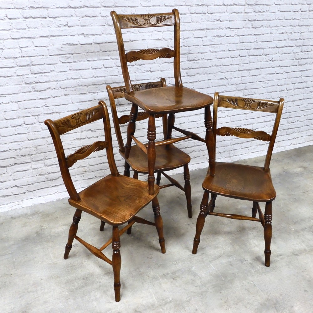 Set 4 Windsor Kitchen Chairs