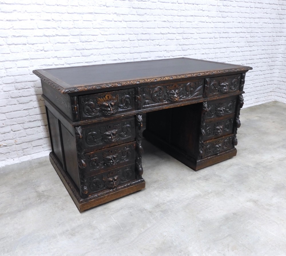 Large Oak Greenman Desk