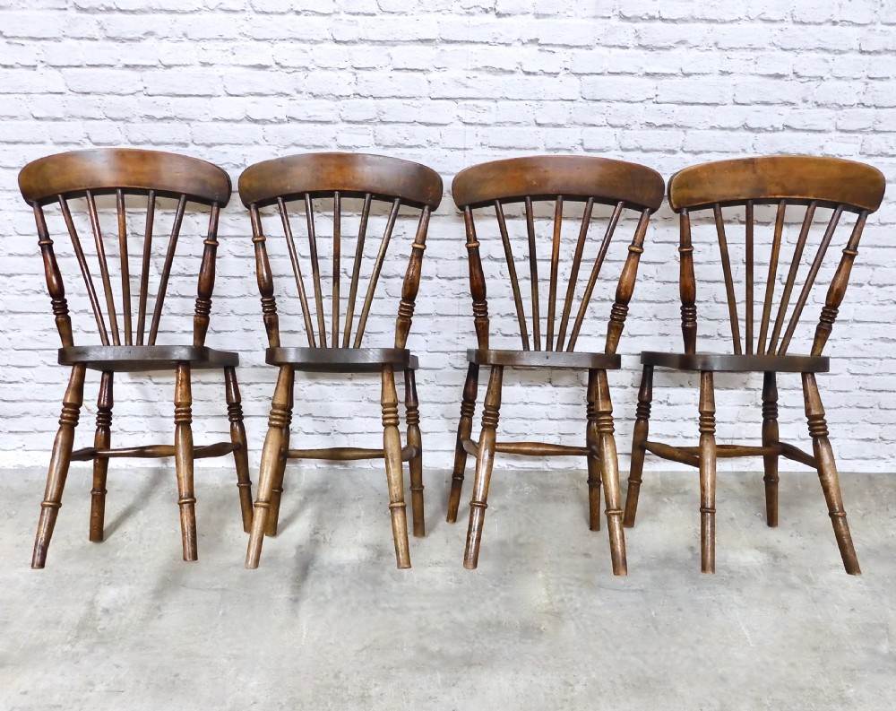 Windsor Kitchen Chairs x4 View V