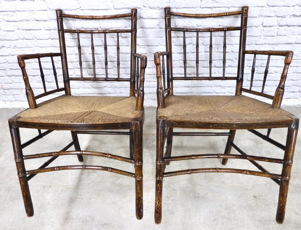 Arts & Crafts Sussex Armchairs View III