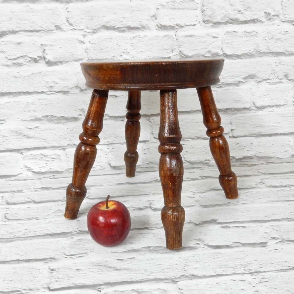 C19th Elm Country Stool
