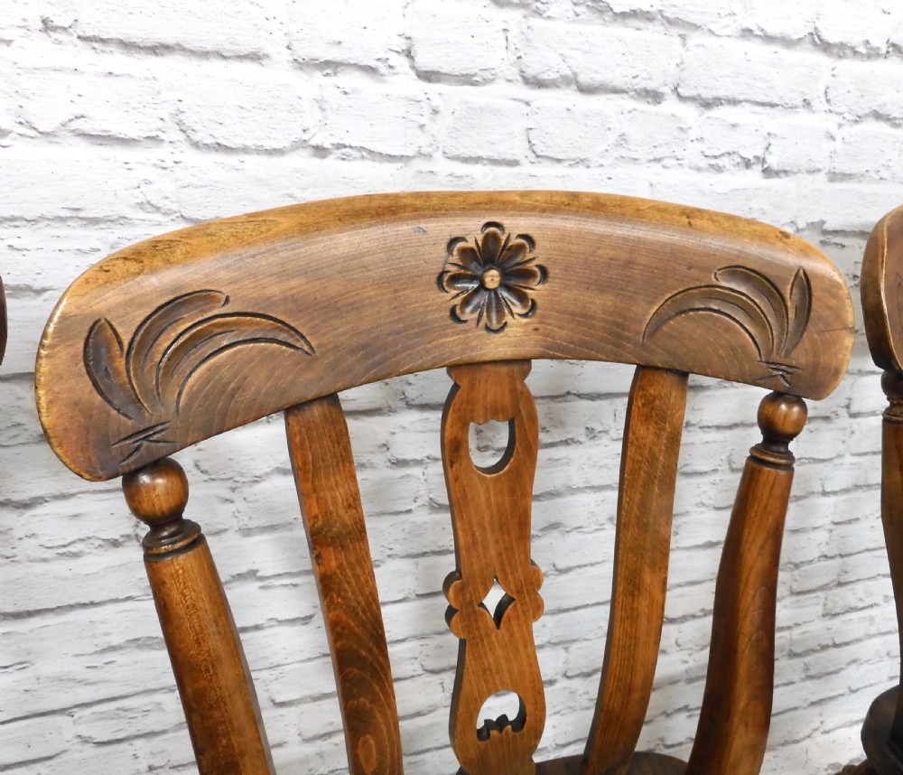 Set 8 Farmhouse Kitchen Chairs View VIII
