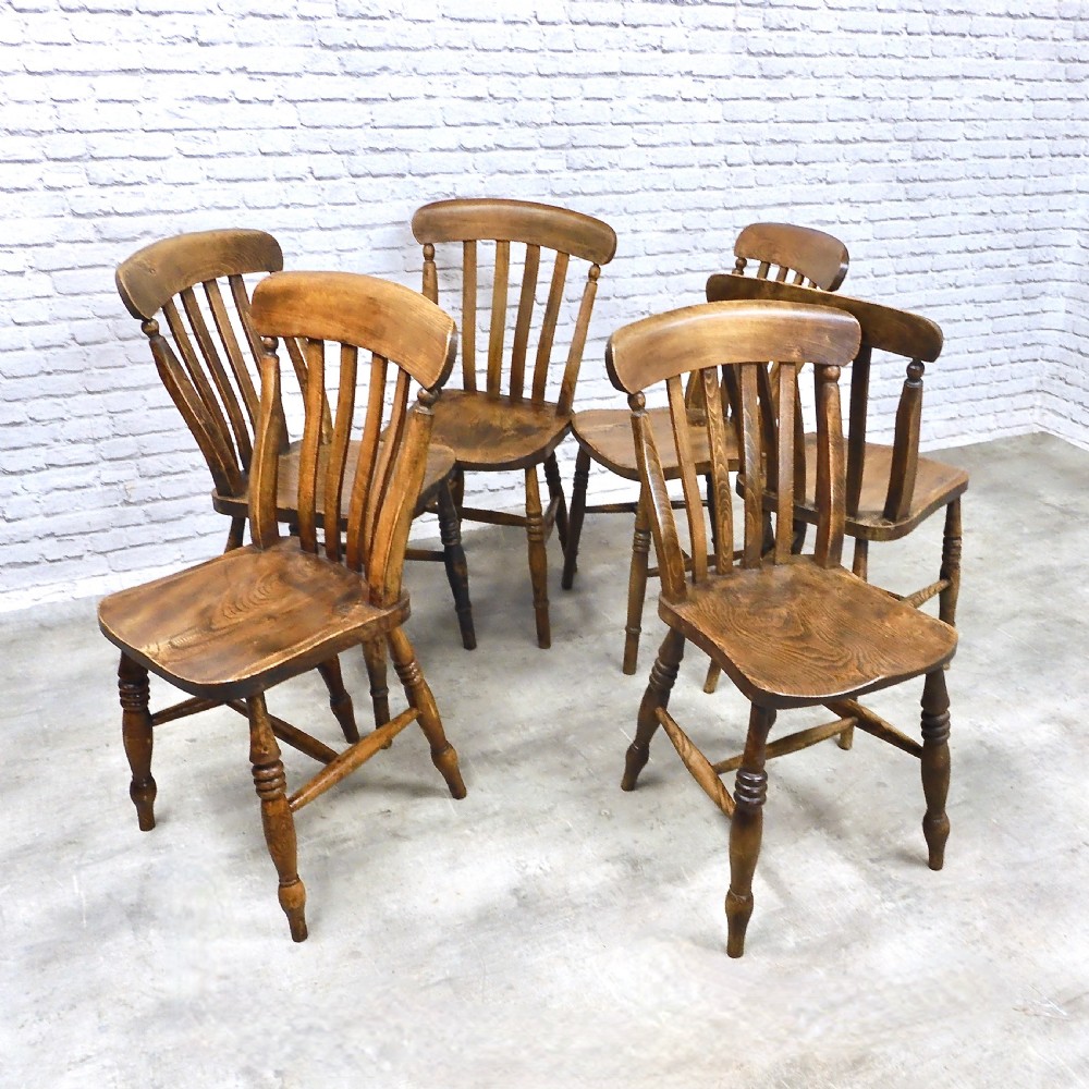 6x Farmhouse Kitchen Chairs View II