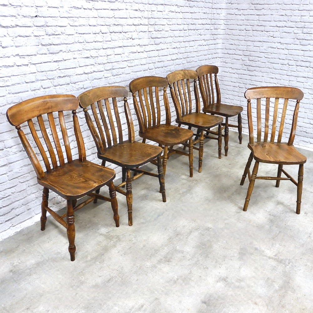 6x Farmhouse Kitchen Chairs View III