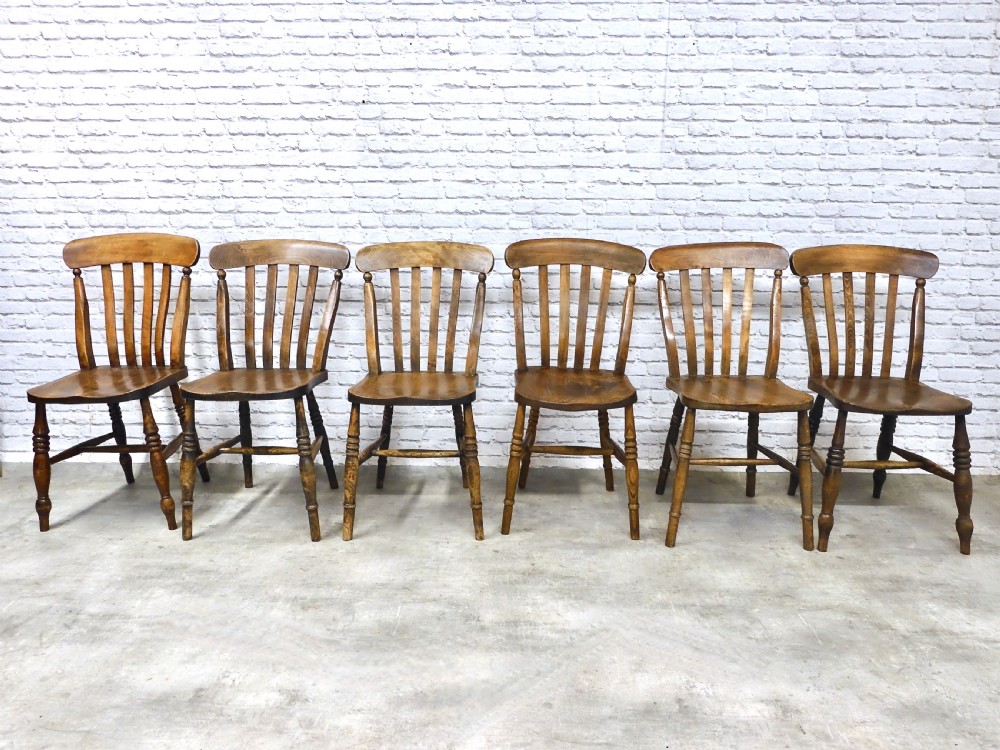 6x Farmhouse Kitchen Chairs View IV