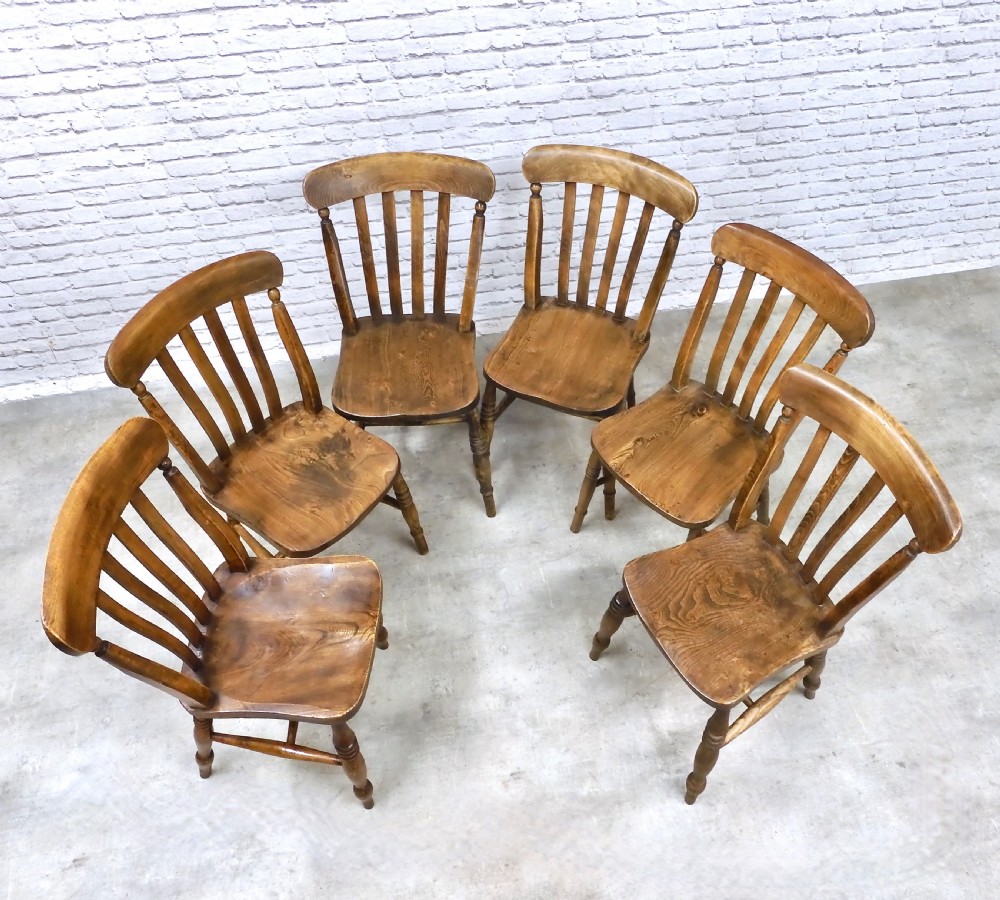 6x Farmhouse Kitchen Chairs View V
