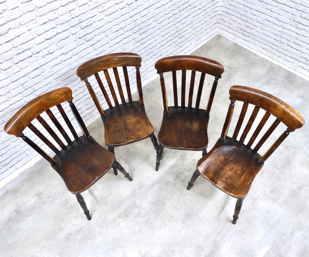 Set 4 Windsor Kitchen Chairs View III