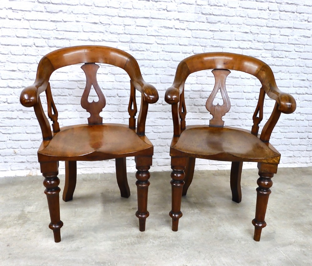 2x Mahogany Armchairs View II