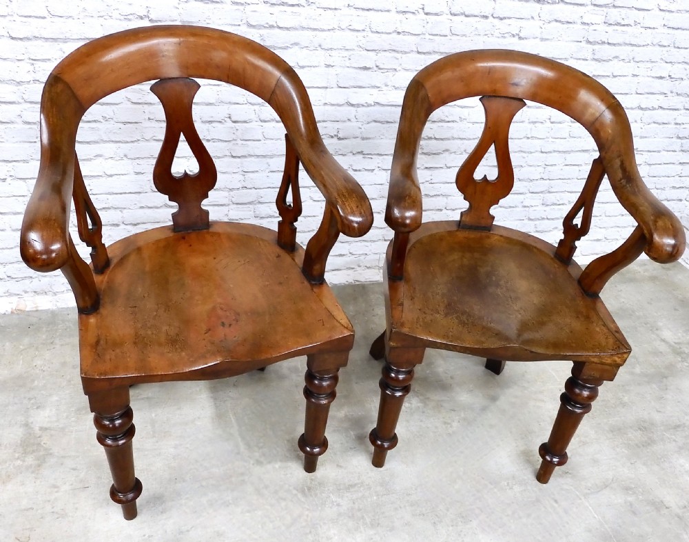 2x Mahogany Armchairs View III