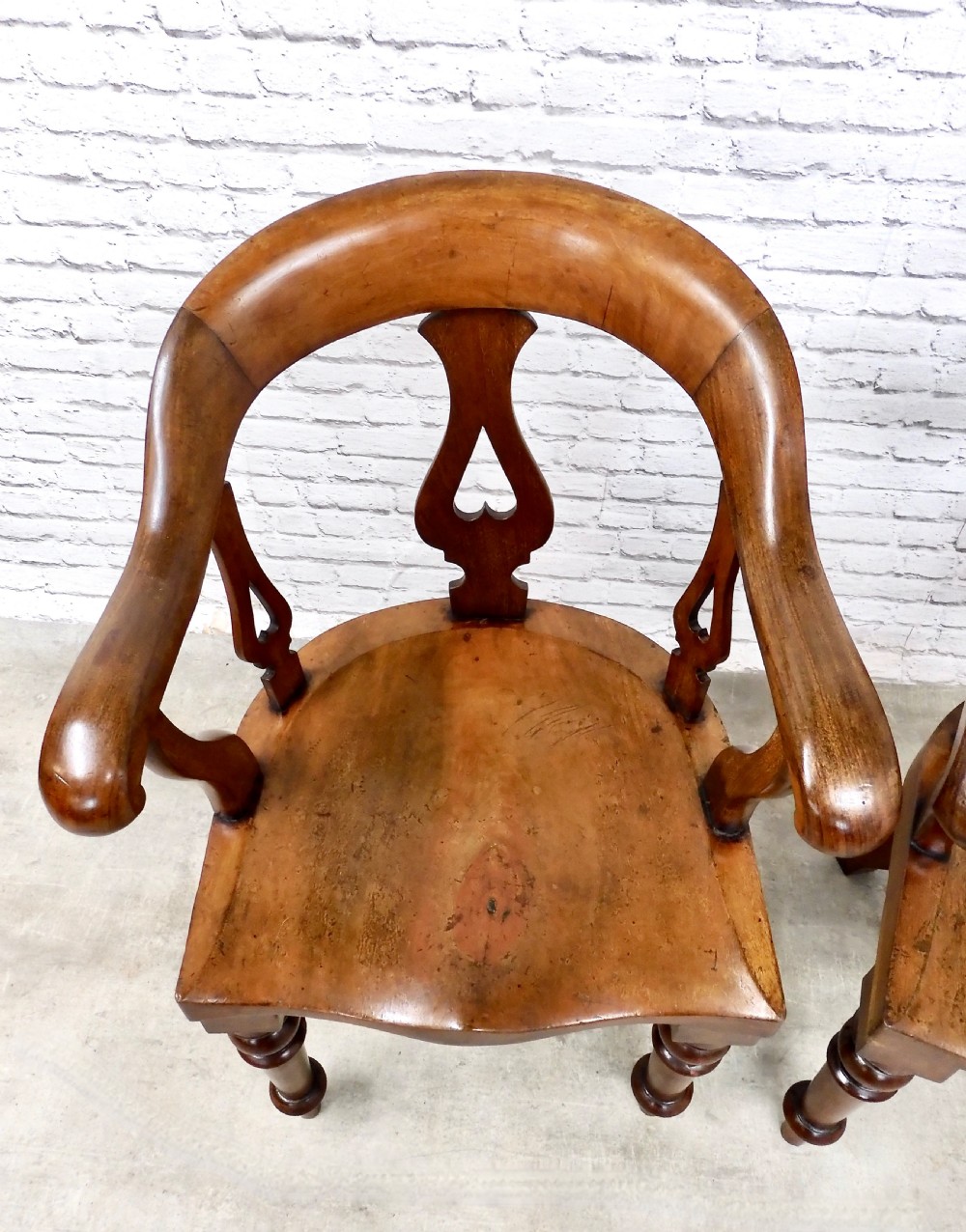 2x Mahogany Armchairs View IV
