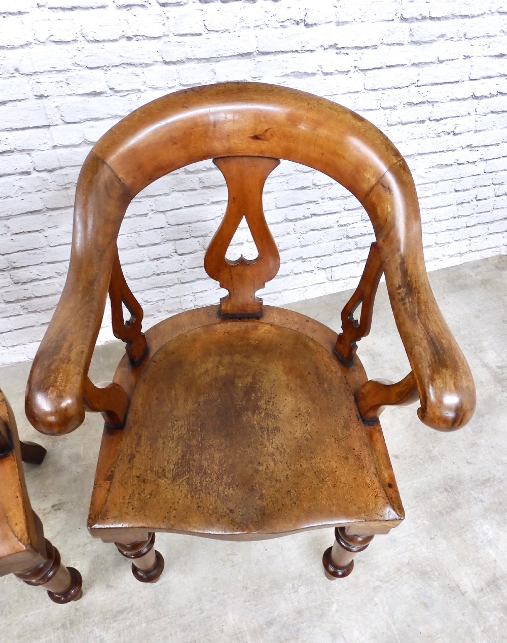 2x Mahogany Armchairs View V