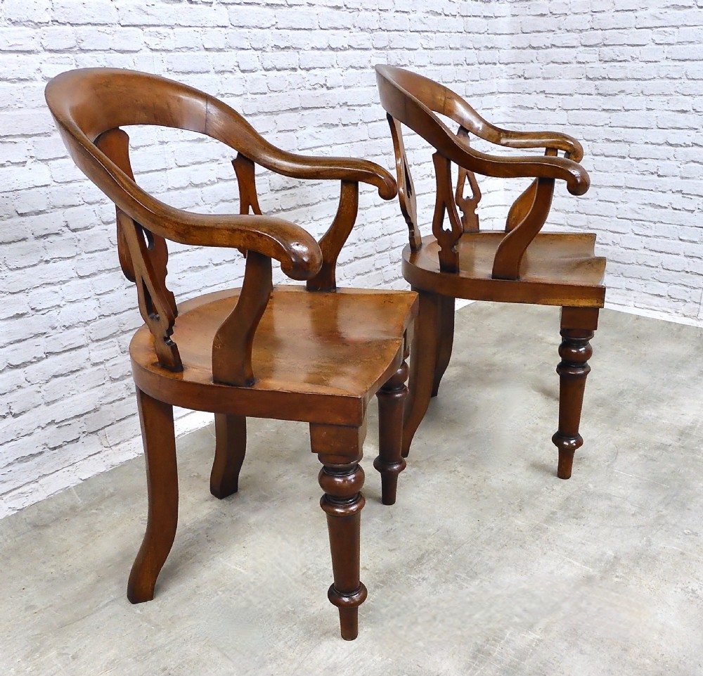 2x Mahogany Armchairs View VI