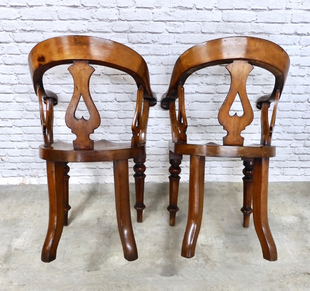 2x Mahogany Armchairs View VIII