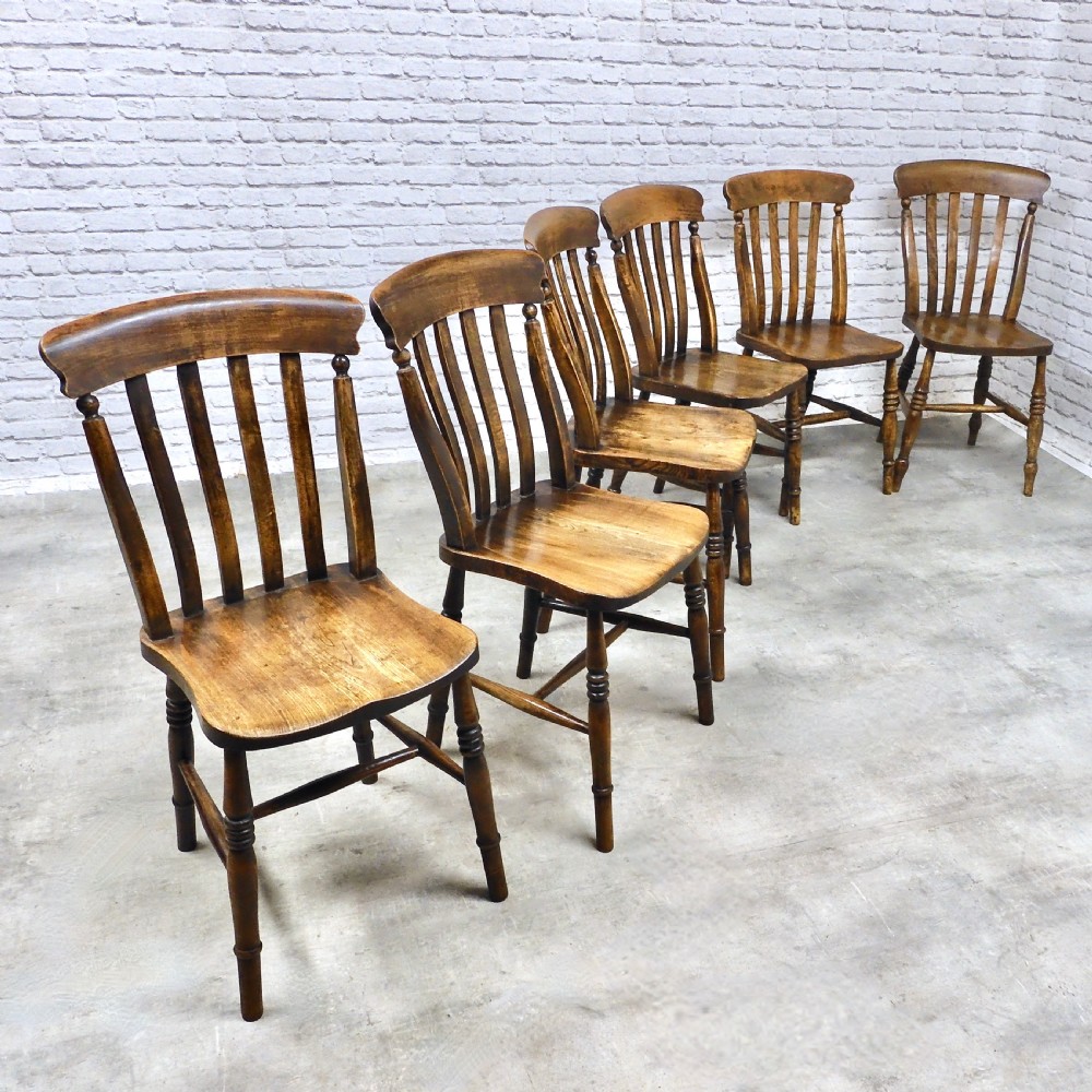 Set 6 Country Kitchen Chairs View II