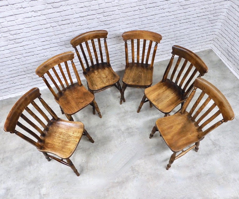 Set 6 Country Kitchen Chairs View III