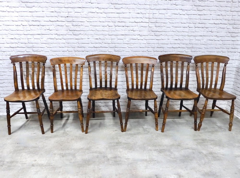 Set 6 Country Kitchen Chairs View IV