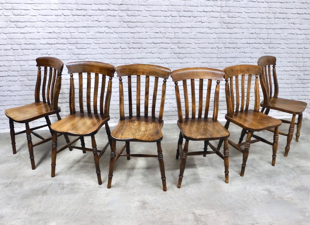 Set 6 Country Kitchen Chairs View VI