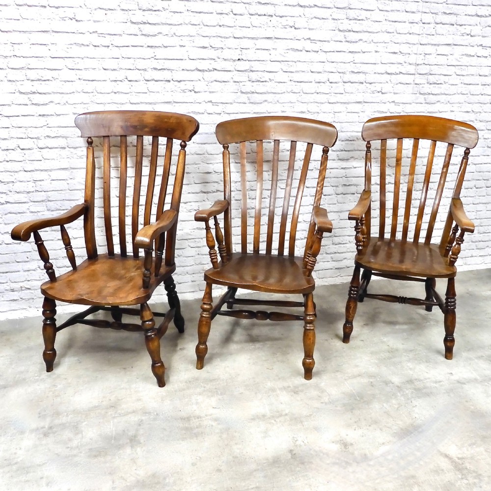 Large Windsor Armchairs x3 View II