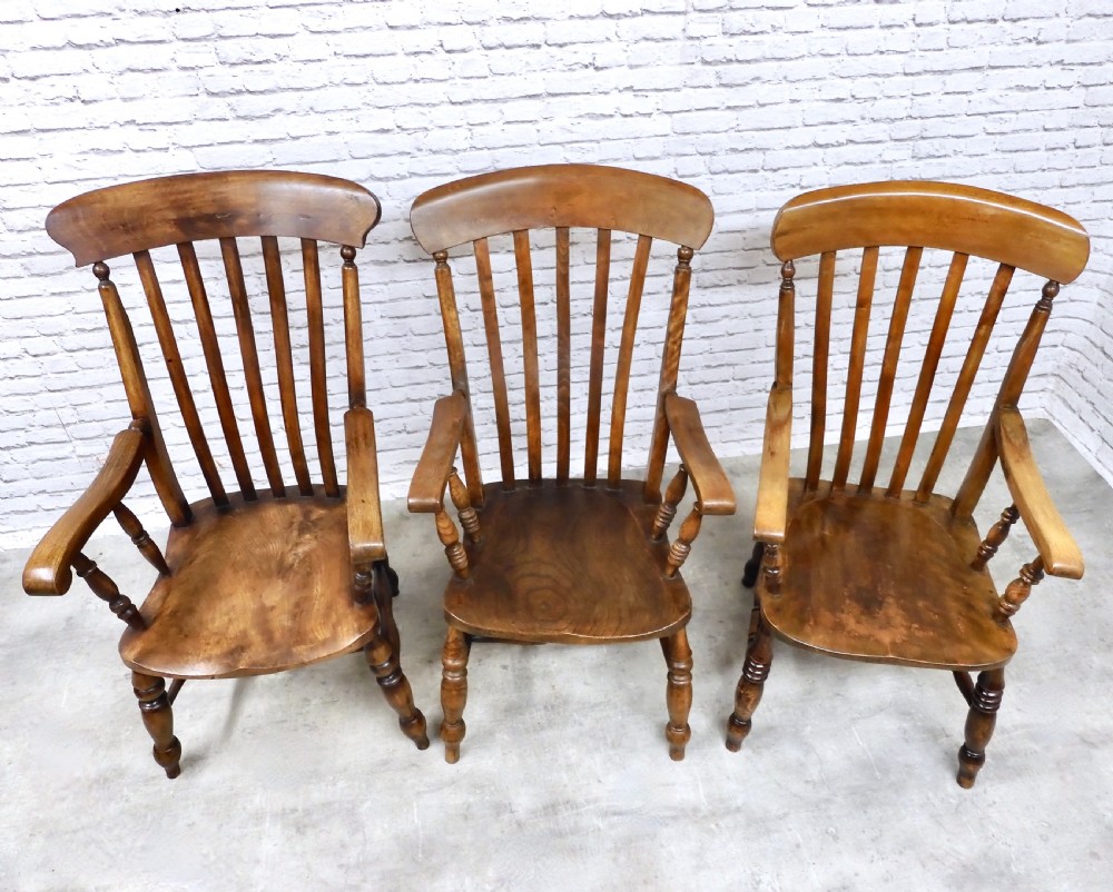 Large Windsor Armchairs x3 View IV