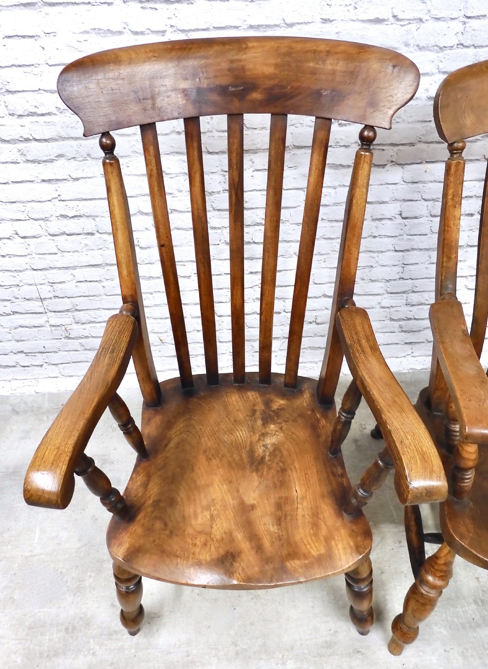 Large Windsor Armchairs x3 View V