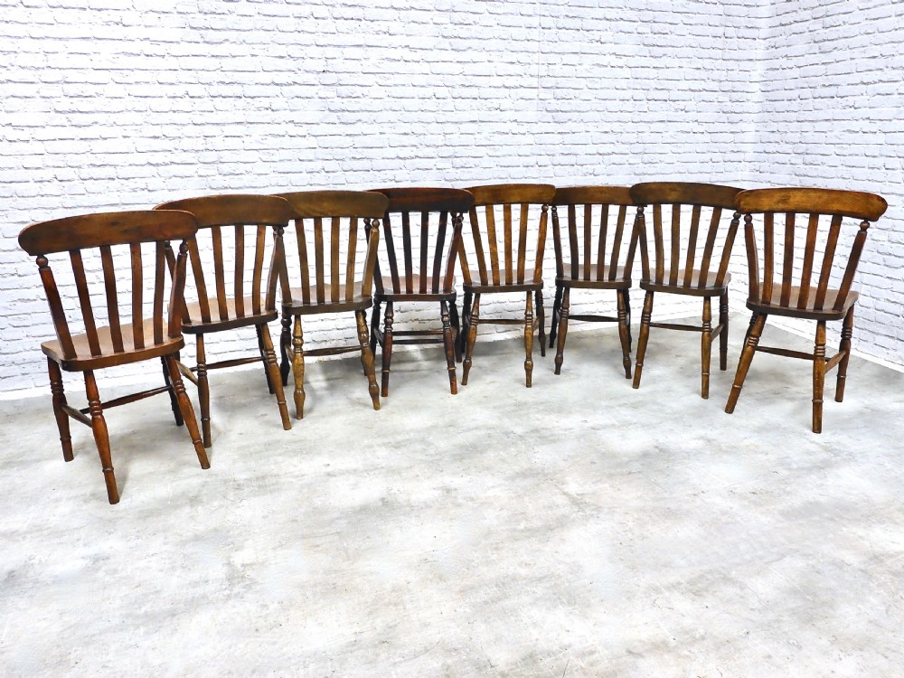 8x Farmhouse Kitchen Chairs View VII