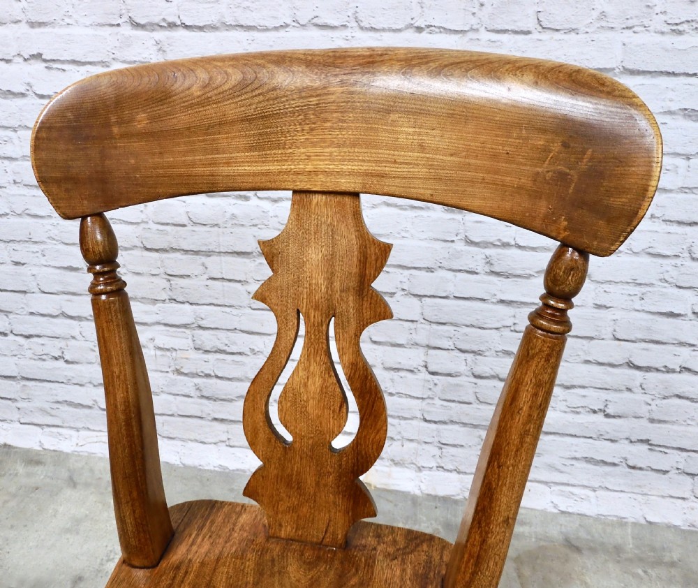 C19th Farmhouse Kitchen Chairs x6 View V