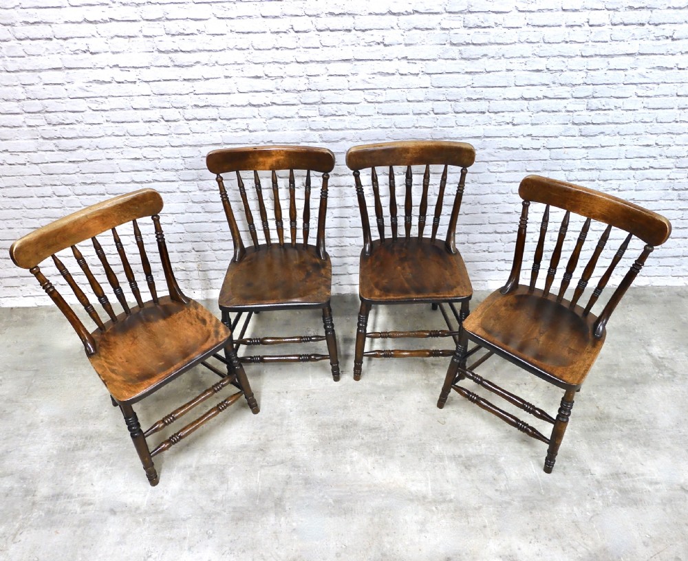 Set 4 Country kitchen Chairs View III