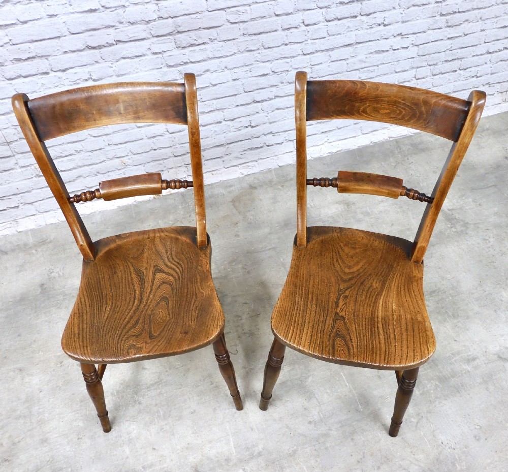 Pr (2) Windsor Kitchen Chairs View III