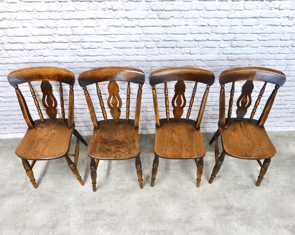 4X Farmhouse Kitchen Chairs View III