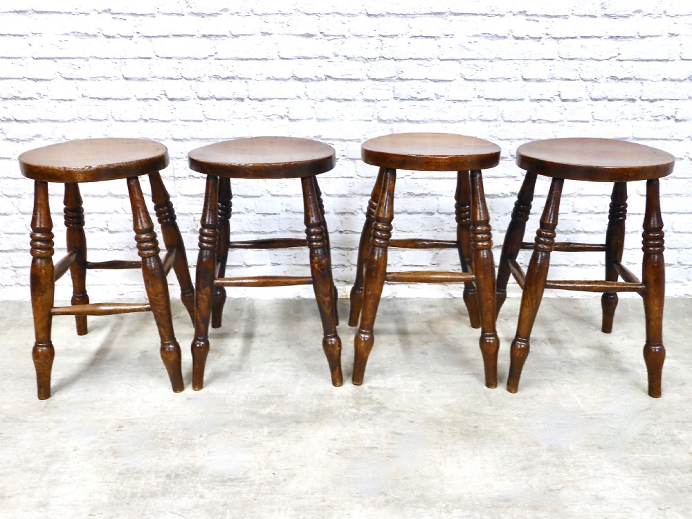 Set 4 Victorian Stools View III