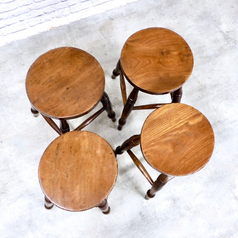 Set 4 Victorian Stools View IV